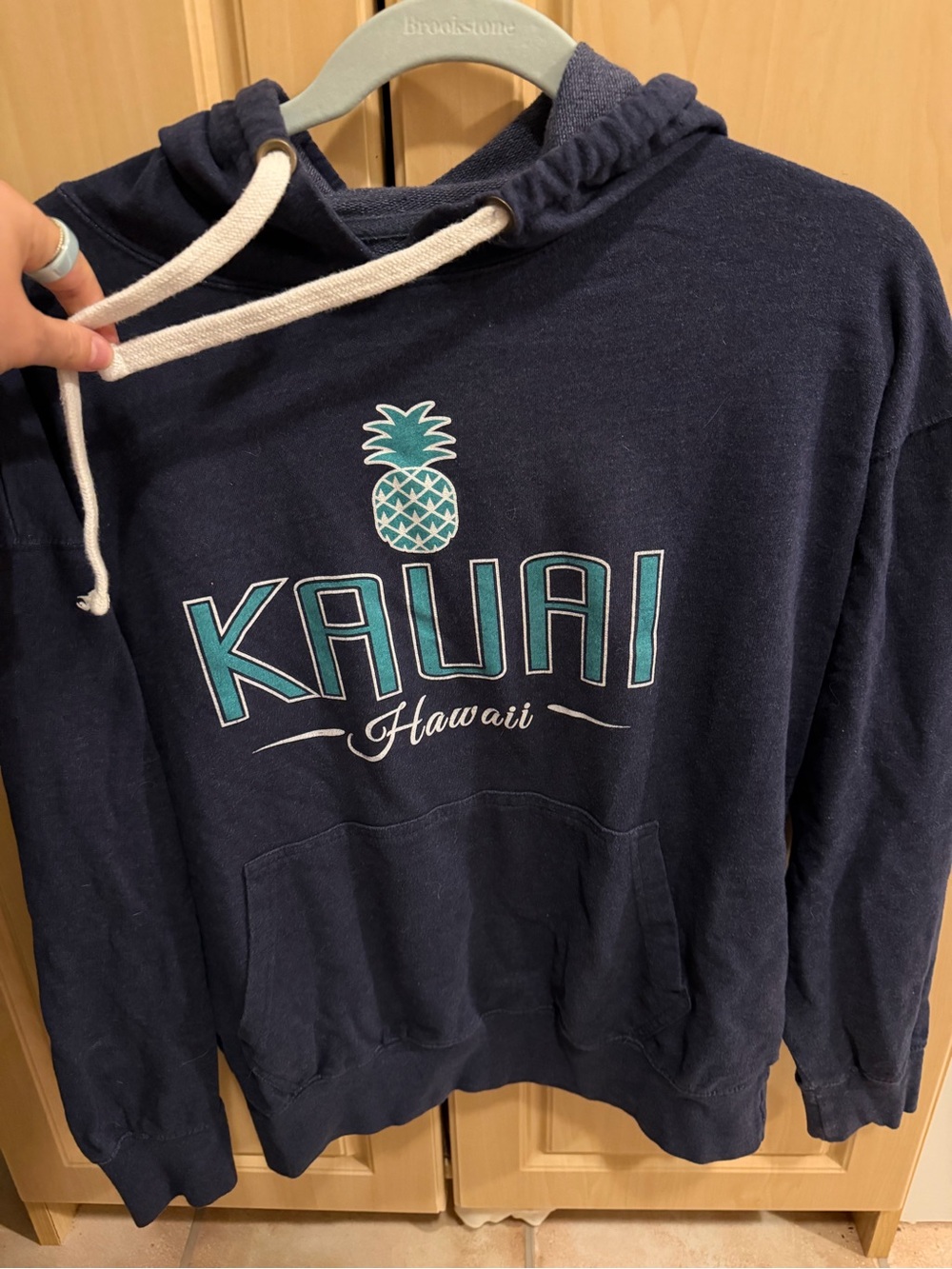 Kauai Hawaii Pineapple Navy Hoodie